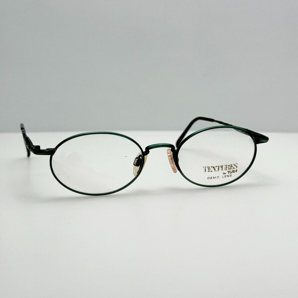 Tura Eyeglasses Eye Glasses Frames 893 GRN Textures Japan 49-19-140